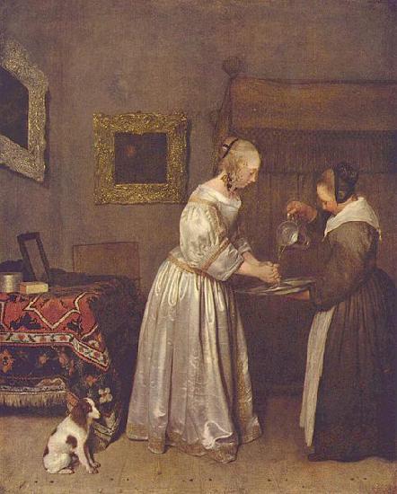 Adriaan de Lelie Dame, die sich die Hande wascht Germany oil painting art